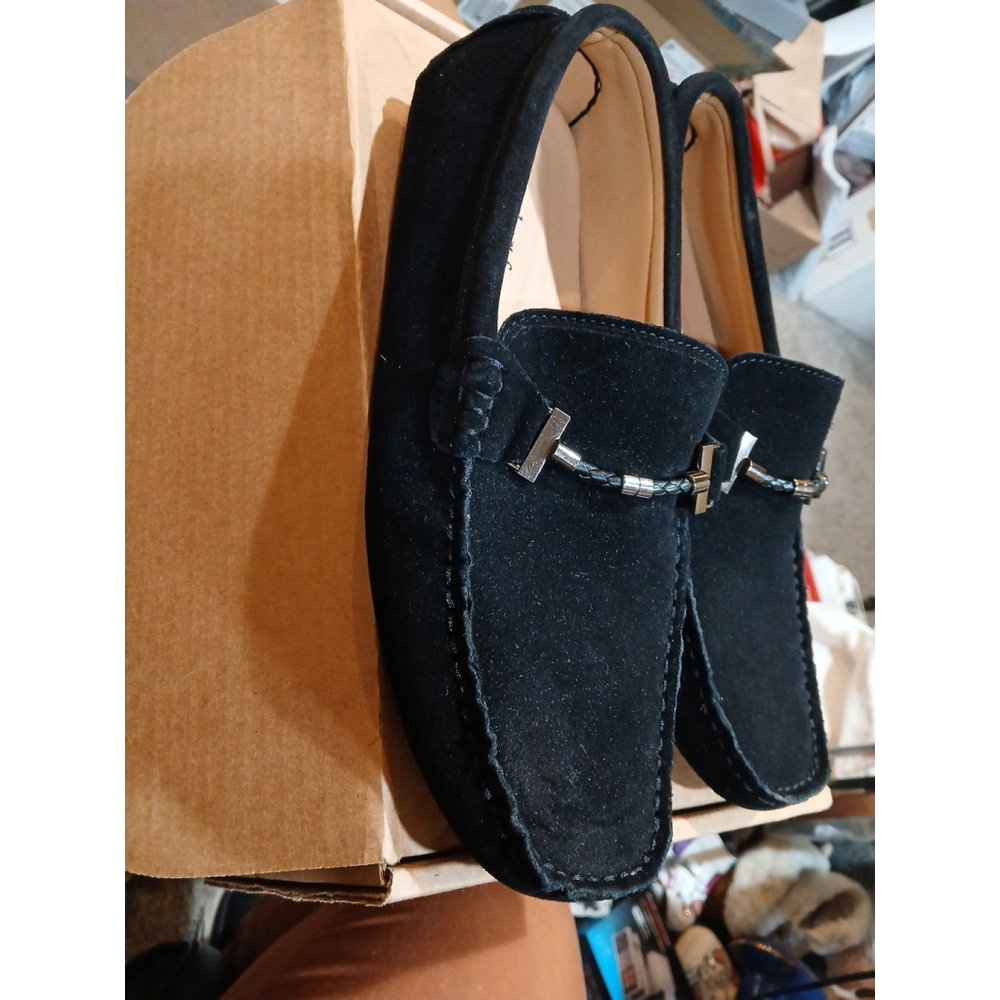 Yldsgs BLACK Suede Driving LOAFERS - Picture 2 of 10